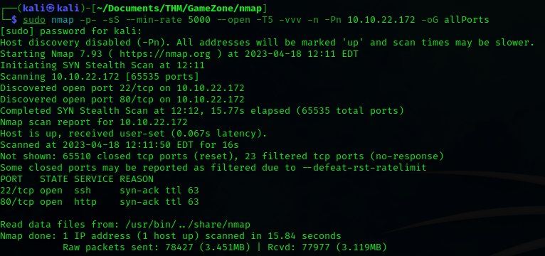 GameZone - TryHackMe (OSCP STYLE) - s1mpl3x’s Blog